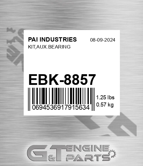 EBK-8857 Kit,aux.bearing