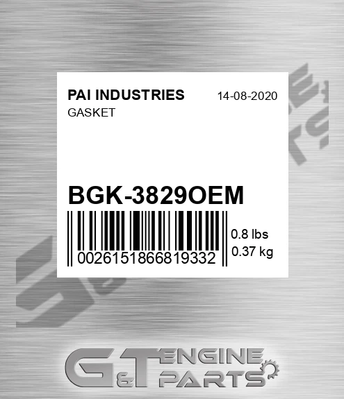 BGK-3829OEM Gasket