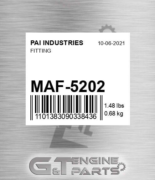 MAF-5202 Fitting for PAI INDUSTRIES