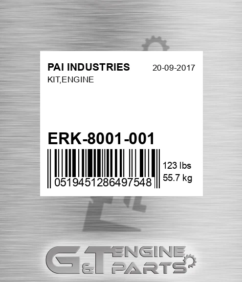 ERK-8001-001 Kit,engine