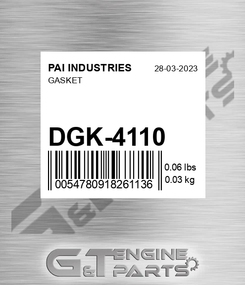 DGK-4110 Gasket