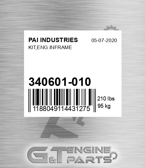 340601-010 Kit,eng.inframe for PAI INDUSTRIES