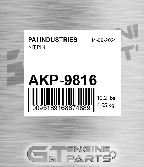 AKP-9816 Kit,pin