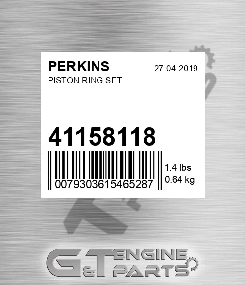 41158118 Piston Ring Set