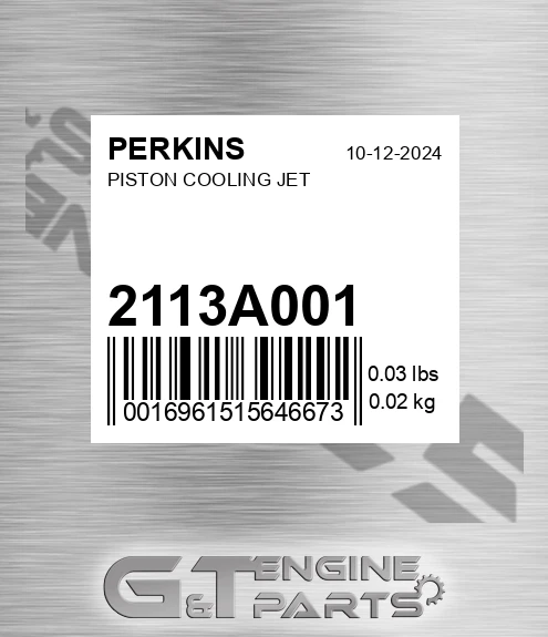 2113A001 Piston Cooling Jet
