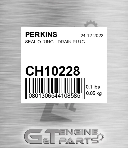 CH10228 PERKINS Seal O-ring - Drain Plug