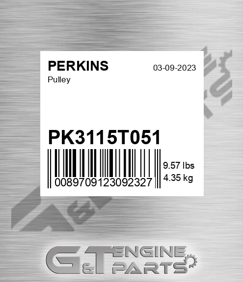 PK3115T051 Pulley for PERKINS