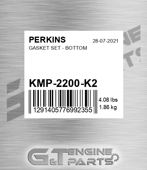 KMP-2200-K2 Gasket Set - Bottom