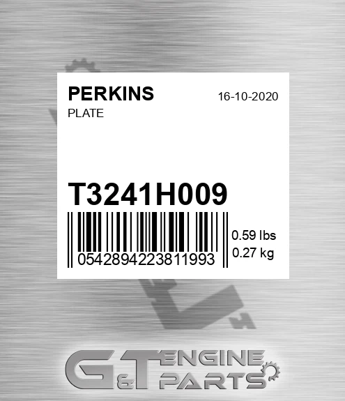 T3241H009 Plate for PERKINS
