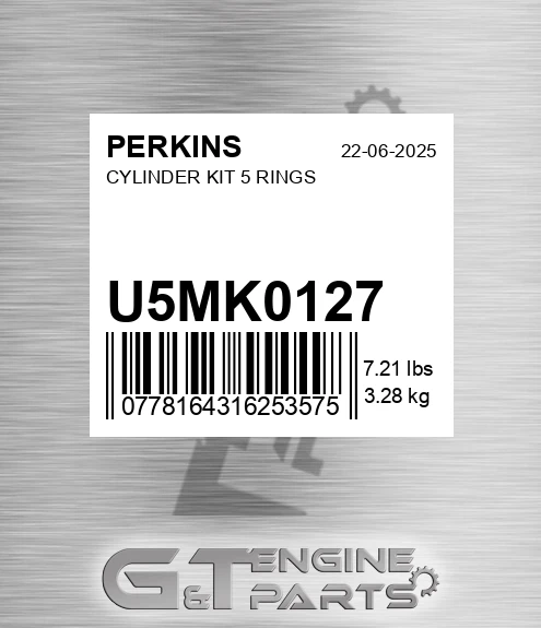 U5MK0127 Cylinder Kit 5 Rings