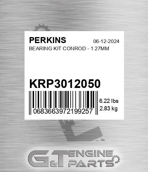KRP3012/050 Bearing Kit Conrod - 1.27mm