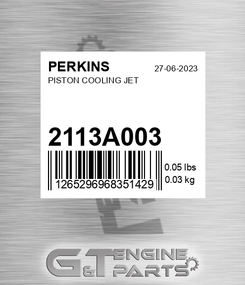 2113A003 Piston Cooling Jet