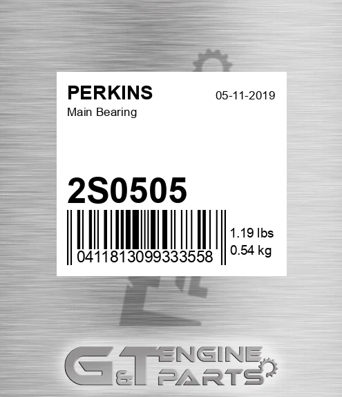2S0505 Main Bearing