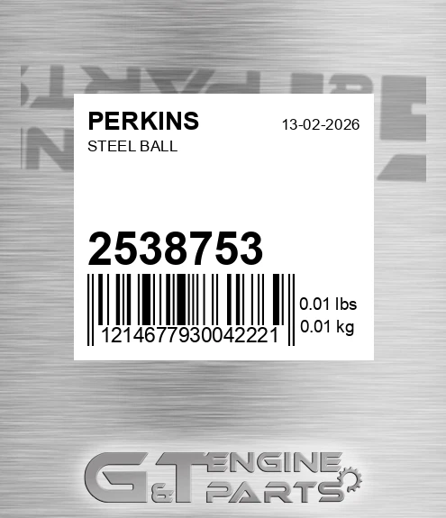 2538753 Steel Ball for PERKINS