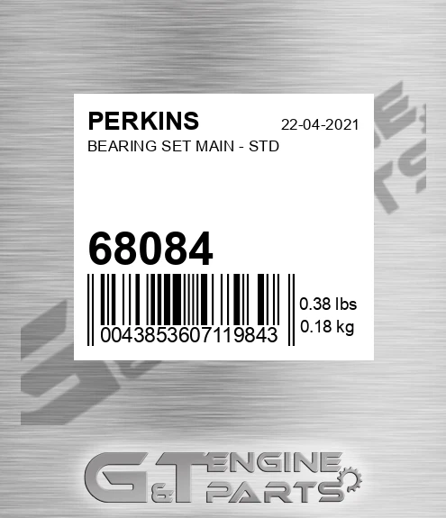 68084 Bearing Set Main - Std