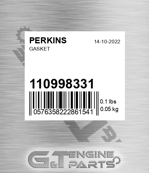 110998331 Gasket for PERKINS