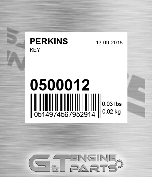 0500012 Key for PERKINS