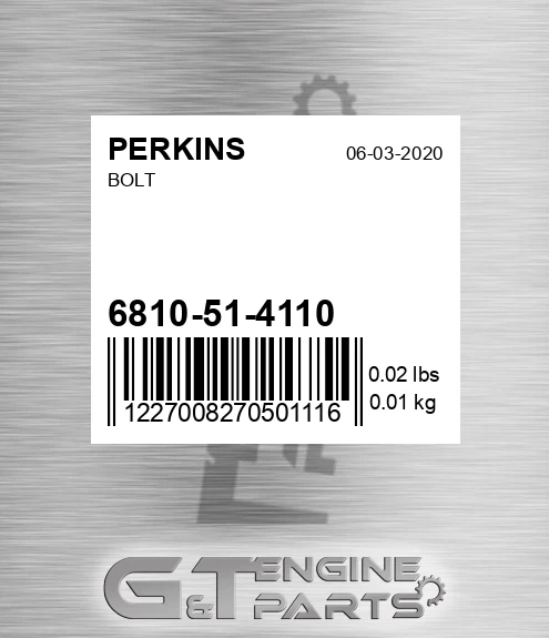6810-51-4110 Bolt