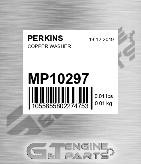 MP10297 Copper Washer
