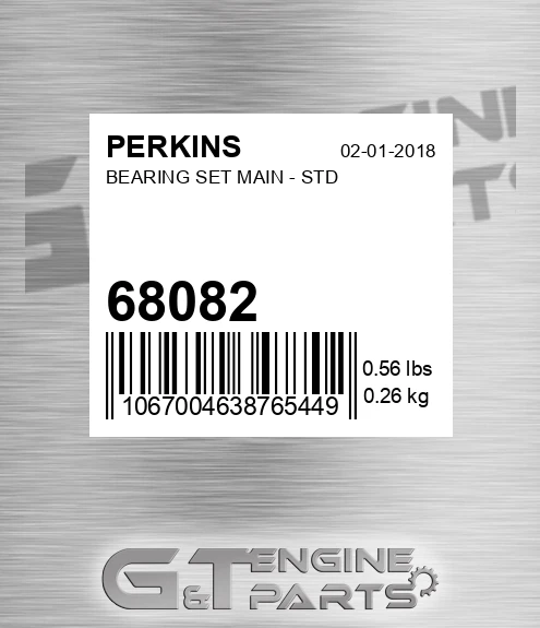68082 Bearing Set Main - Std