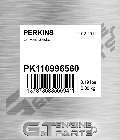 PK110996560 Oil Pan Gasket