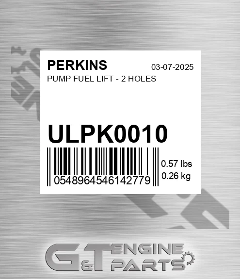 ULPK0010 Pump Fuel Lift - 2 Holes