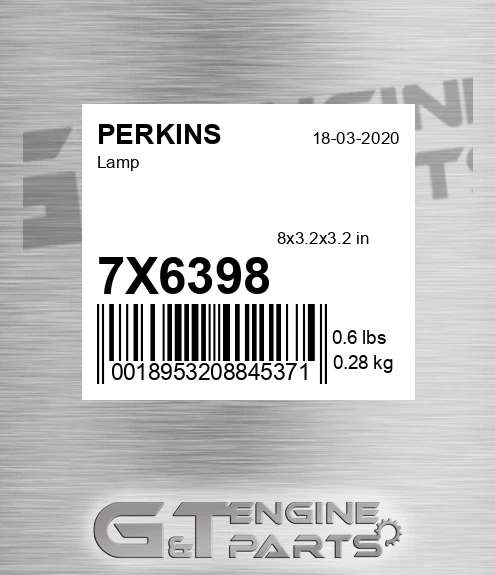 7X6398 Lamp for PERKINS