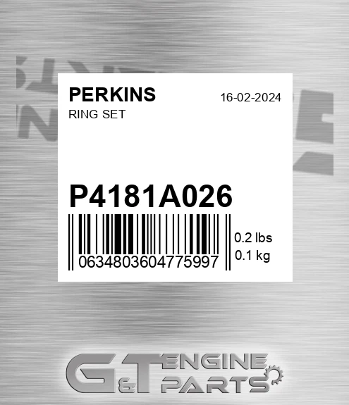 P4181A026 Ring Set