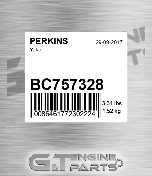 BC757328 Yoke for PERKINS