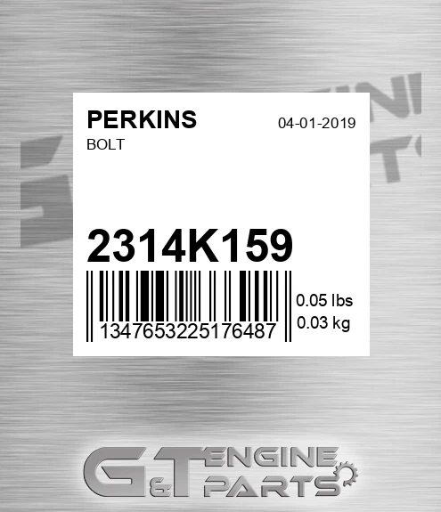 2314K159 Bolt