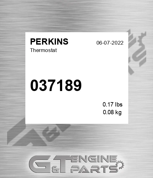 037189 Thermostat for PERKINS
