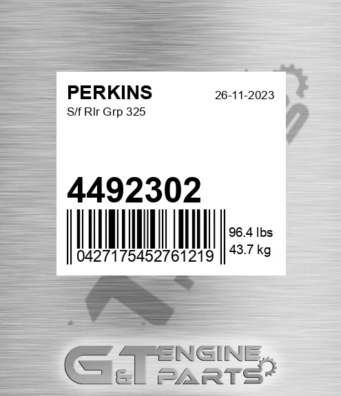 4492302 PERKINS S/f Rlr Grp 325