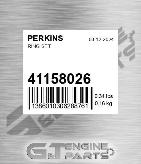 41158026 Ring Set for PERKINS