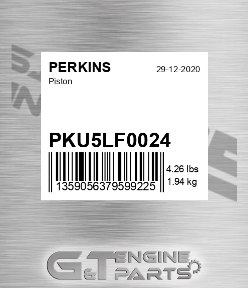PKU5LF0024 Piston for PERKINS