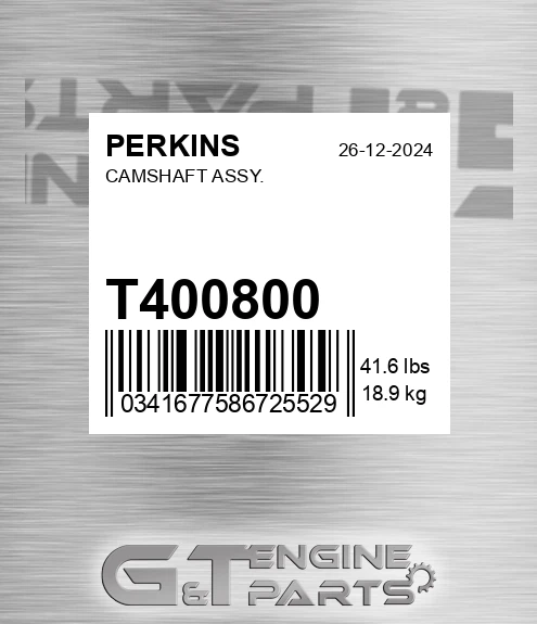 T400800 Camshaft Assy. for PERKINS