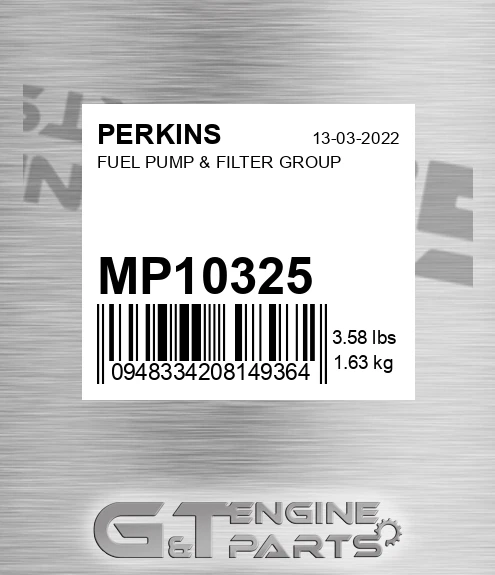 MP10325 PERKINS Fuel Pump & Filter Group