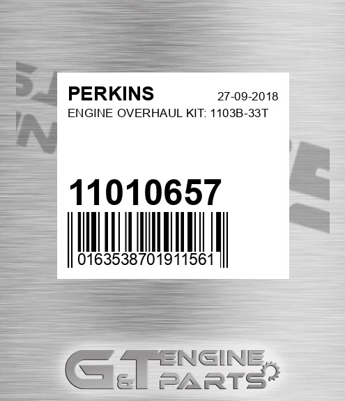 11010657 Engine Overhaul Kit: 1103b-33t