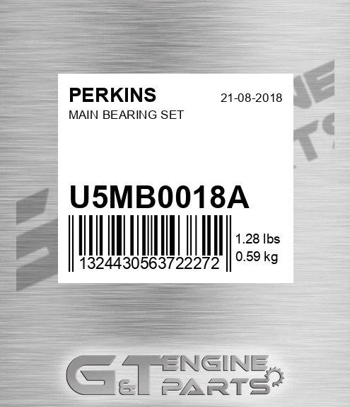 U5MB0018A Main Bearing Set