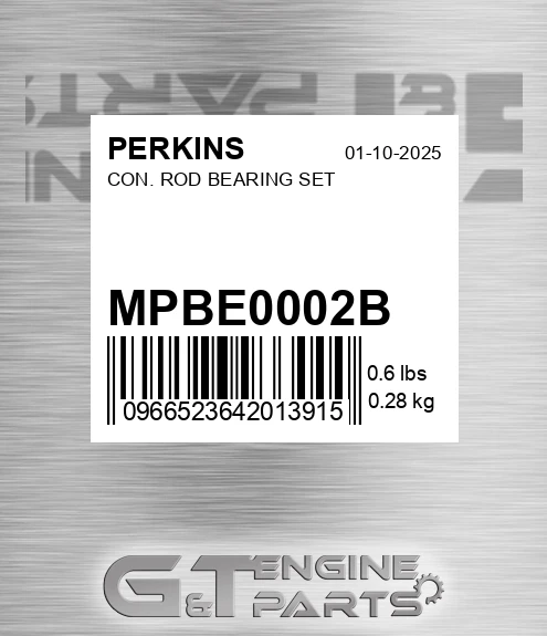 MPBE0002B Con. Rod Bearing Set