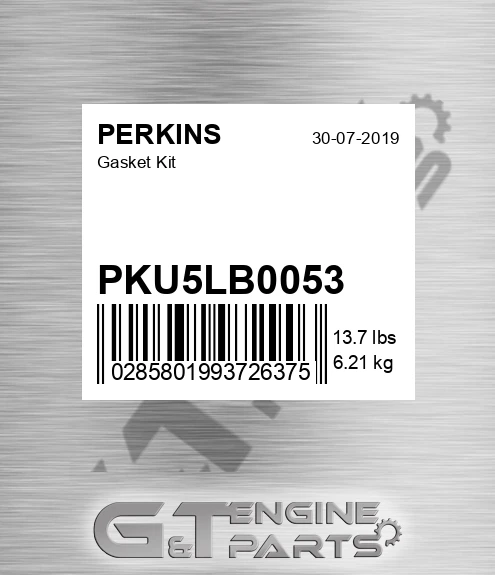 PKU5LB0053 Gasket Kit for PERKINS