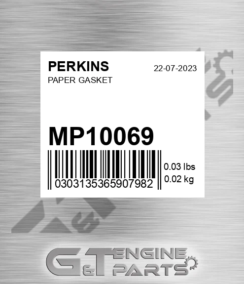 MP10069 Paper Gasket