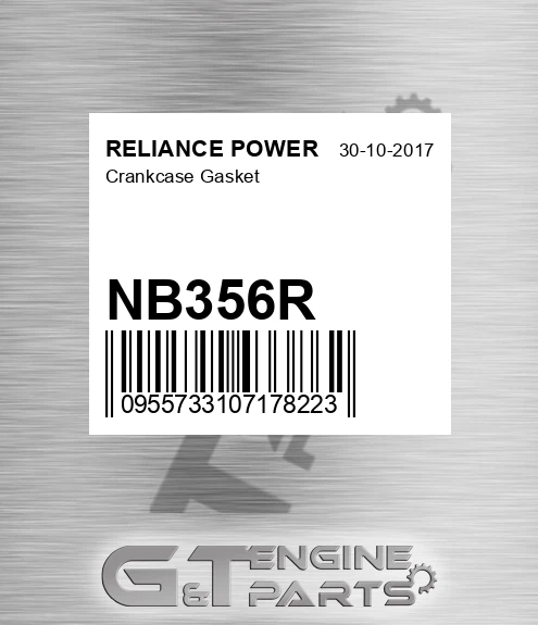 NB356R Crankcase Gasket for RELIANCE POWER