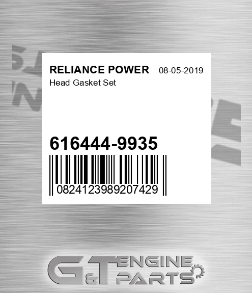 616444-9935 Head Gasket Set for RELIANCE POWER
