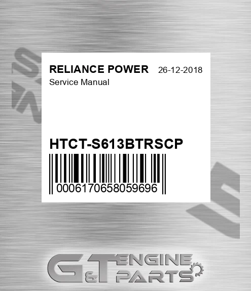 HTCT-S613BTRSCP Service Manual for RELIANCE POWER
