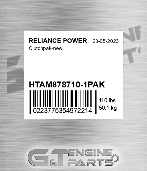 HTAM878710-1PAK Clutchpak-new