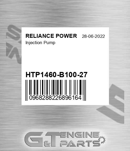HTP1460-B100-27 Injection Pump for RELIANCE POWER