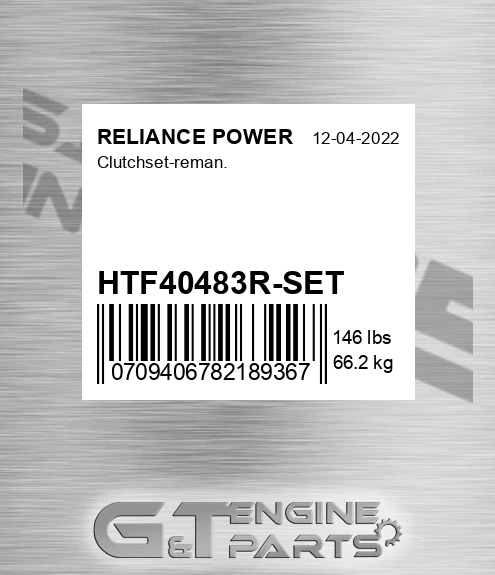 HTF40483R-SET Clutchset-reman.
