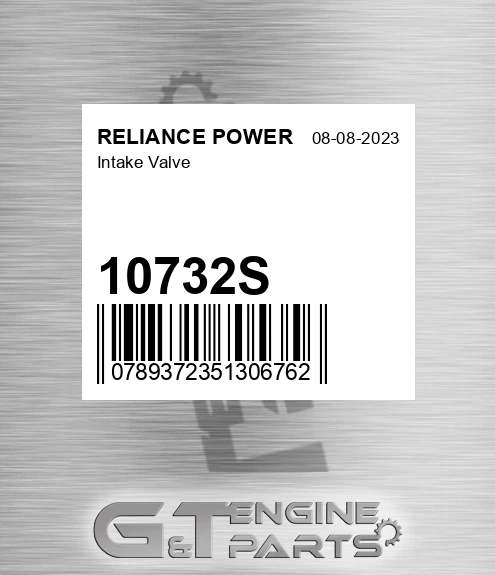 10732S Intake Valve