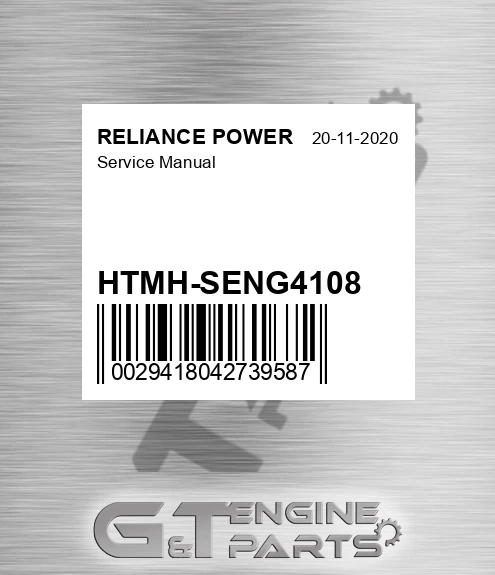 HTMH-SENG4108 Service Manual for RELIANCE POWER