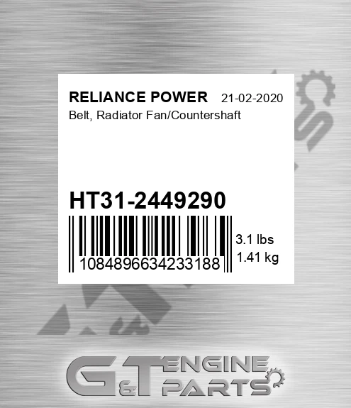 HT31-2449290 Belt, Radiator Fan/countershaft